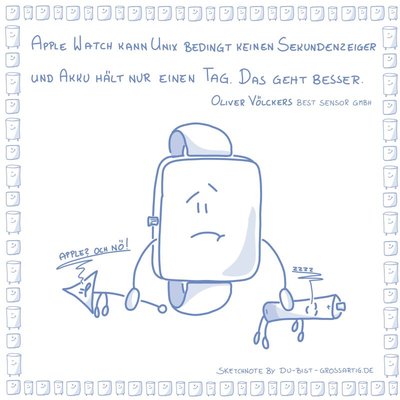 Sketchnote zu Apple und Zephyr Stromverbrauch